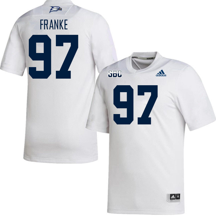 Men #97 Brendan Franke Georgia Southern Eagles College Football Jerseys Stitched Sale-White